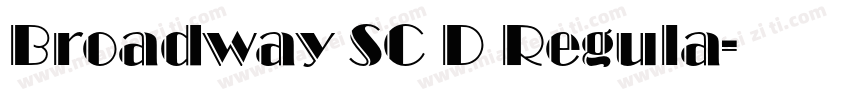 Broadway SC D Regula字体转换